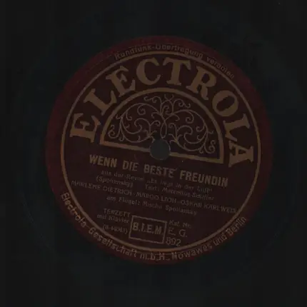 Oskar Karlweis - Der Flüsternde Bariton / Wenn die beste freundin