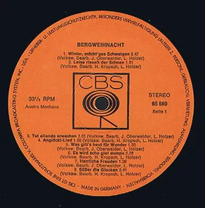 Osttiroler Viergesang , Volksmusiktrio Hermann Kropsch - Bergweihnacht