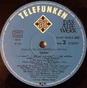 LP - Oswald von Wolkenstein - Lieder // Songs • Chansons