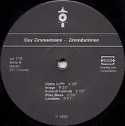 LP - Osy Zimmermann - Zimmitationen