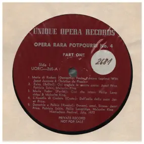 Opera Rara Potpourri No.4 - Donizetti, Puccini, Bellini