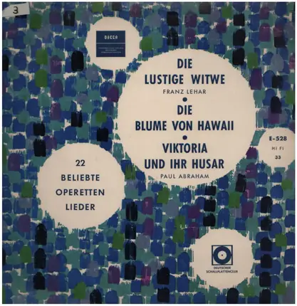 Operetten von Paul Abraham / Franz Lehar - Die Lustige Witwe, Die Blume von Hawaii a.o.