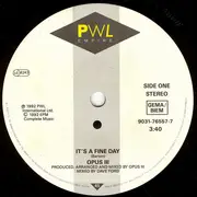 7inch Vinyl Single - Opus III - It's A Fine Day