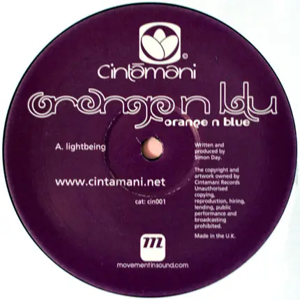 Orange N Blue - Lightbeing / Contemplation