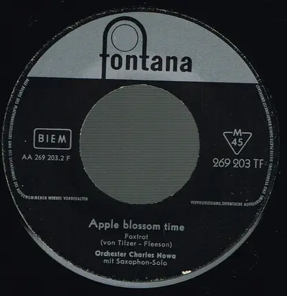 Orchester Charles Nowa - Santa Lucia / Apple Blossom Time