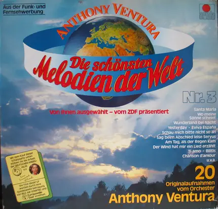 Anthony Ventura Orchester - Die Schönsten Melodien Der Welt Nr. 3