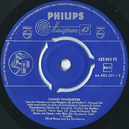 Orchester Alfred Hause - Tango Favourites
