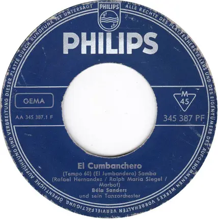 Orchester Béla Sanders - El Cumbanchero