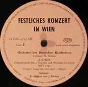 LP - Bach / Fux / Gluck - Festliches Konzert In Wien