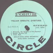 LP - Orchester Der Städtischen Oper Berlin , Artur Rother - Six Italian Operatic Overtures