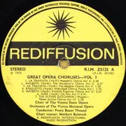 LP - Wagner / Verdi - Great Opera Choruses Volume One