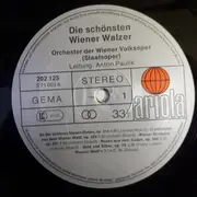 LP - Orchester Der Wiener Staatsoper - Die Schönsten Wiener Walzer