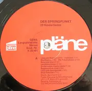 LP - Orchester Ferdy Klein , Die Machtwächter - Der Springpunkt (20 Kinderlieder)
