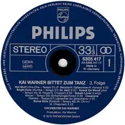 LP - Orchester Kai Warner - Kai Warner Bittet Zum Tanz (3. Folge)