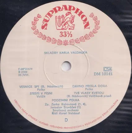 Orchester Karel Valdauf Řídí Karel Valdauf - Skladby Karla Valdaufa