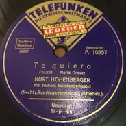 Kurt Hohenberger mit seinem Solistenorchester - Te quiero/Ti-pi-tin