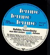 LP - Orchester Heinz Wehner / Orchester Fud Candrix / Teddy Kleindin-Trio a.o. - Tempo Tempo Tempo - Originalmusik aus den ersten Tempo-Jahren - + Booklet