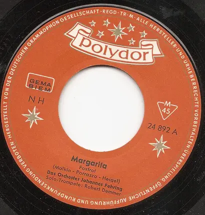 Orchester Johannes Fehring - Margarita