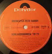 LP - Orchester Pete Danby - Schlagerrennen '70/71