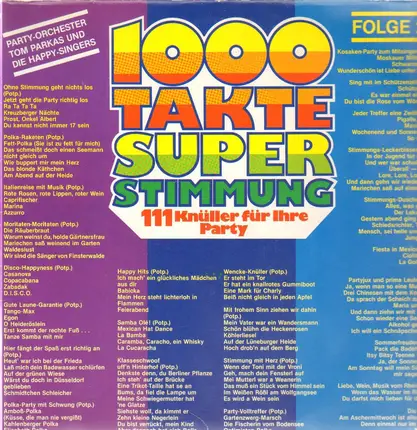 Orchester Tom Parkas Und Die Happy Singers - 1000 Takte Superstimmung Folge 2