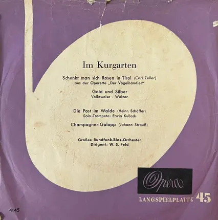 Orchester W.S. Feld , Dirigent: W. S. Feld - Im Kurgarten