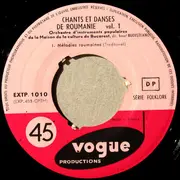 7inch Vinyl Single - Orchestra Ansamblului U.T.M. Direction : Ionel Budișteanu - Chants Et Danses De Roumanie Vol. 1