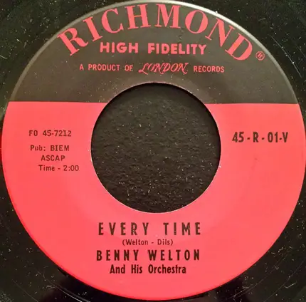 Orchestra Benny Welton - Moon Over Sala / Every Time