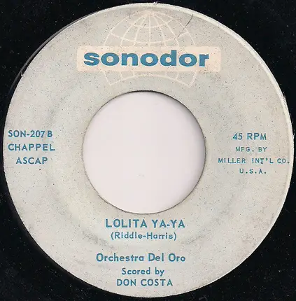 Orchestra Del Oro - Theme From Lolita / Lolita Ya-Ya