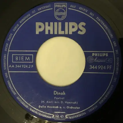 Orchestra Delle Haensch - Some Of These Days