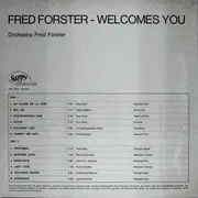 LP - Orchestra Fred Forster - Fred Forster Welcomes You
