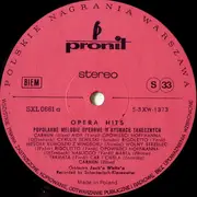 LP - Orchestra Jack White - Opera Hits (Popularne Melodie Operowe W Rytmach Tanecznych)
