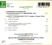 CD - George Enesco - Symphonie Concertante Pour Violoncelle / Suite No. 3 (Villageoise)