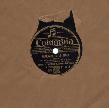 Orchestre Jacques Metehen & Eva Busch - Serenade A La Mule/ L'Homme A..