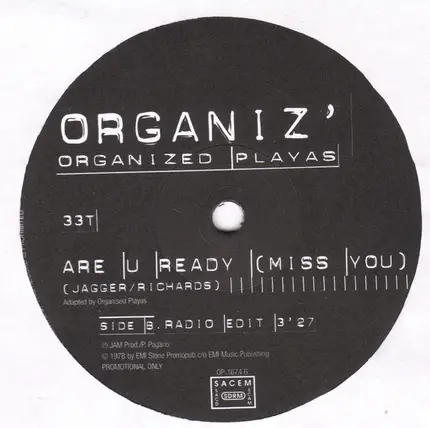Organiz' - Are U Ready (Miss You)