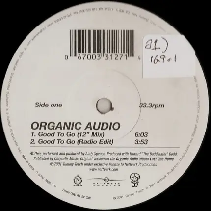 Organic Audio - Good To Go