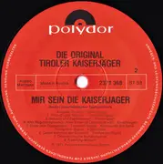 LP - Original Tiroler Kaiserjägermusik - Mir Sein Die Kaiserjager / Barataria-Marsch a.o.