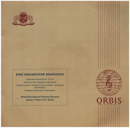 Original Budapester Zigeunerorchester - Eine Ungarische Rhapsodie
