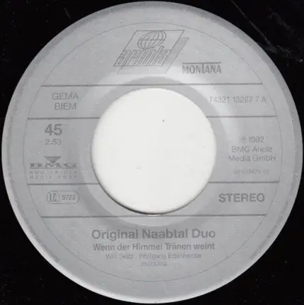 Original Naabtal Duo - Wenn Der Himmel Tränen Weint