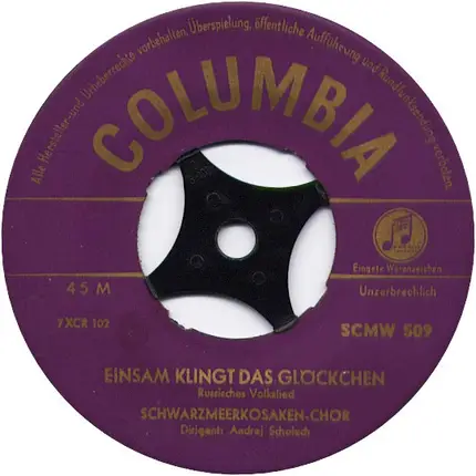 Original Schwarzmeer Kosaken Chor - Abendglocken / Einsam Klingt Das Glöckchen