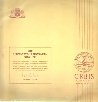 Original Schwarzmeer Kosaken Chor - Die Schwarzmeer-Kosaken Singen
