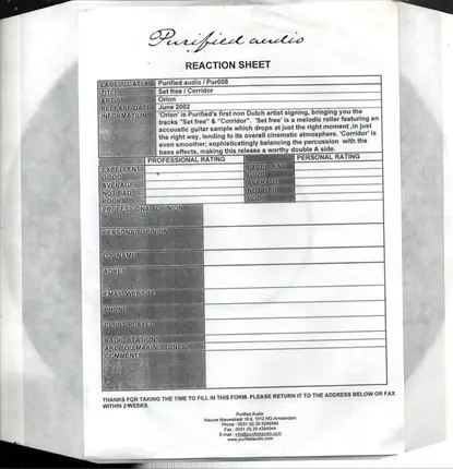 Orion - Set Free / Corridor