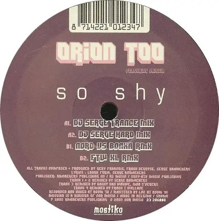 Orion Too - So Shy