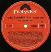 LP - Os Caretas - Pesquisa Ibope (Samba É Uma Parada Vol. II)