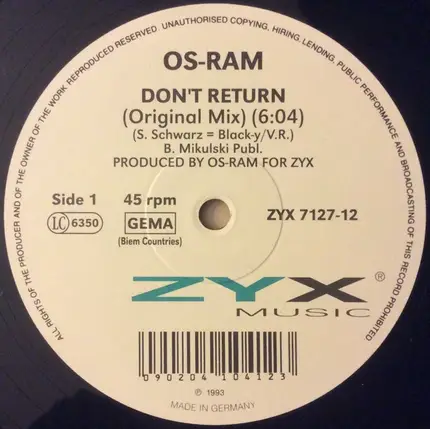 Os-Ram - Don't Return