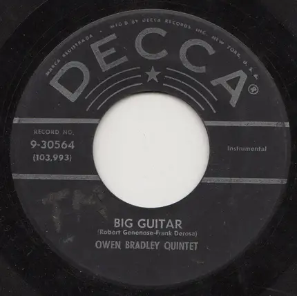 Owen Bradley And His Quintet - Big Guitar / Sentimental Dream