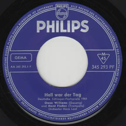 Owen Williams - Hell War Der Tag / Arkansas-Joe