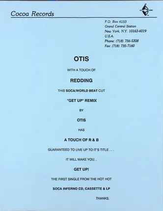 Otis Tesheira - Get Up
