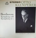 LP - Otto Klemperer , Philharmonia Orchestra - Beethoven, Symphony n°8, Symphony n°1