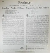 LP - Otto Klemperer , Philharmonia Orchestra - Beethoven, Symphony n°8, Symphony n°1