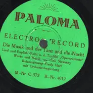Otto Stransky - Heute Nacht oder nie / Die Musik un der tanz und die Nacht